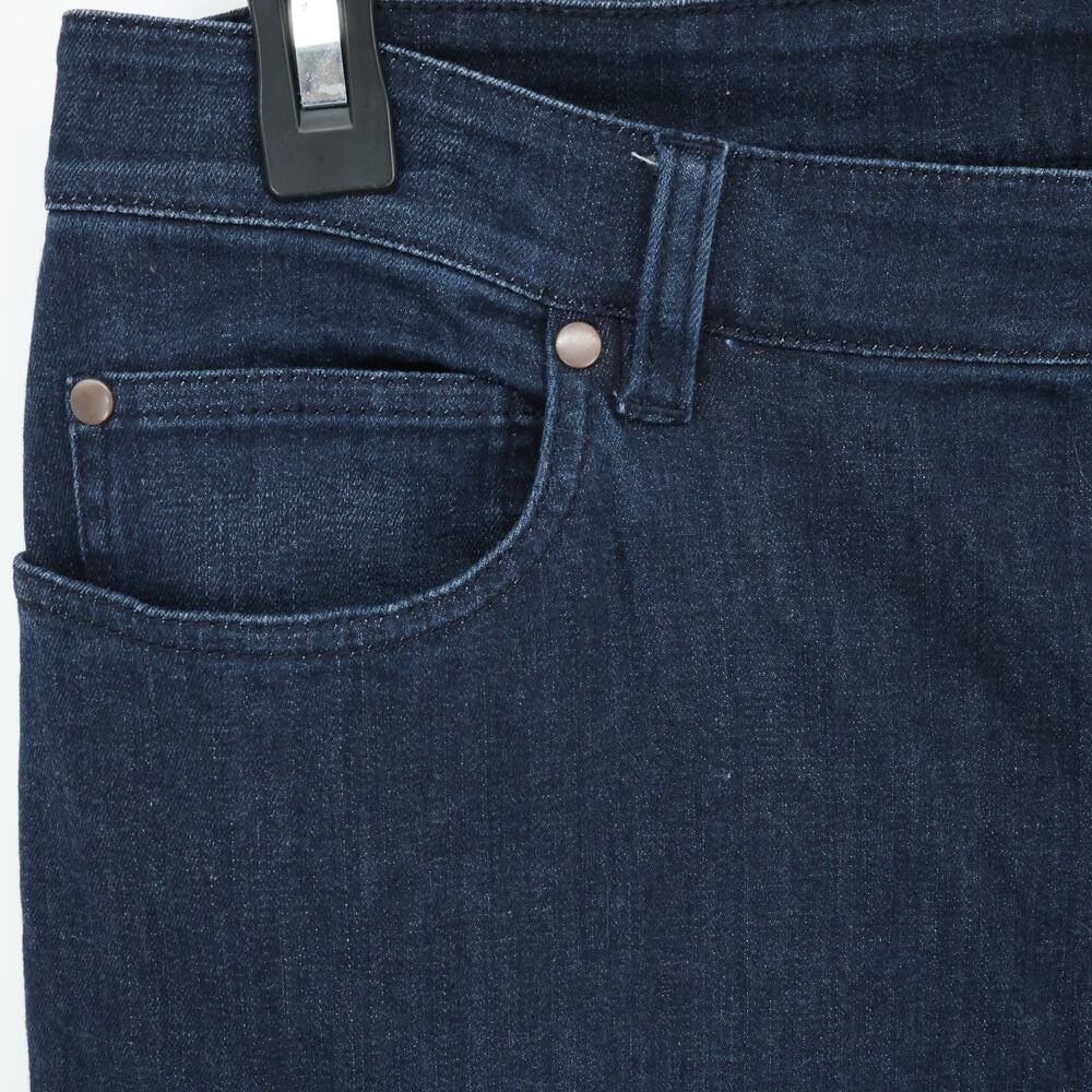 Eileen Fisher Jeans Womens 12 Blue Stretch Denim Straight Leg Preppy Academia - Picture 6 of 12